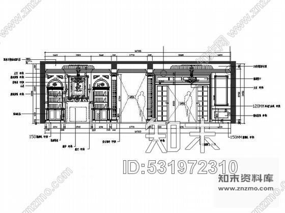 施工图上海欧式温馨精装修2层别墅室内设计施工图cad施工图下载【ID:531972310】