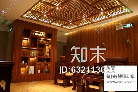 施工图河北中式高档男式SPA美容养生会馆施工图含实景cad施工图下载【ID:632113085】
