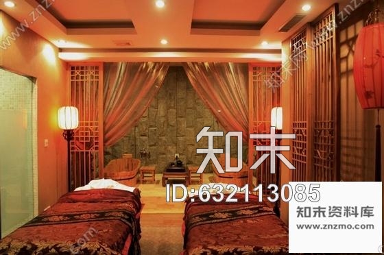 施工图河北中式高档男式SPA美容养生会馆施工图含实景cad施工图下载【ID:632113085】