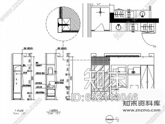 施工图廊坊大型连锁美容美体机构新中式SPA会所装修施工图含实景cad施工图下载【ID:632113046】