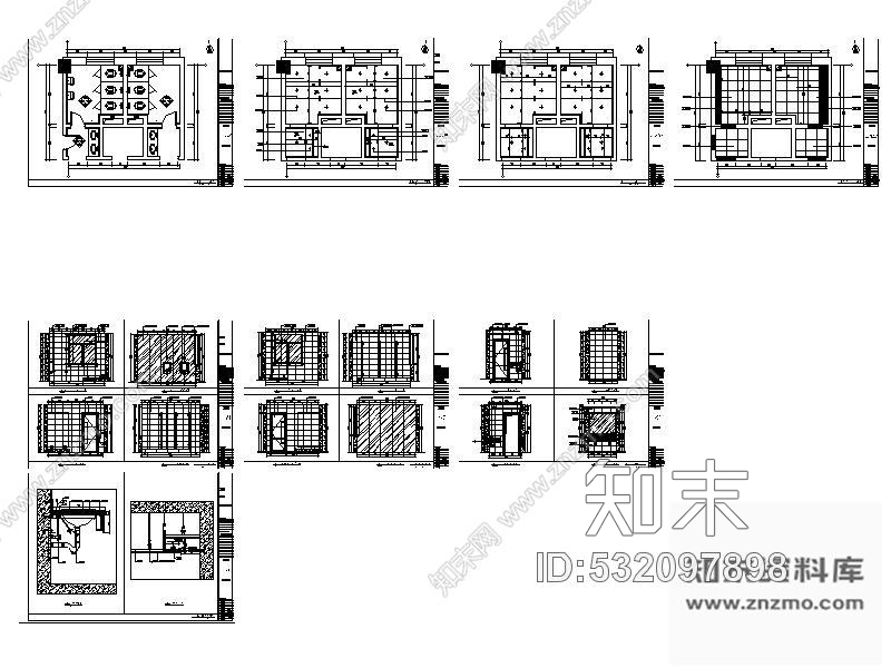 施工图某办公楼公共卫生间装修施工图cad施工图下载【ID:532097898】