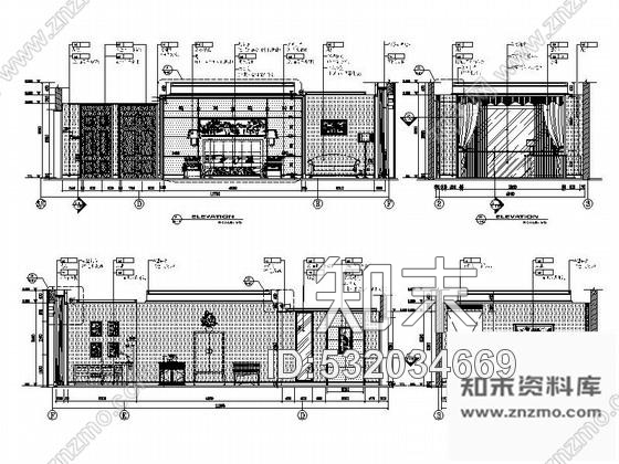 施工图江苏豪华酒店贵宾楼单人房室内装修设计CAD施工图cad施工图下载【ID:532034669】