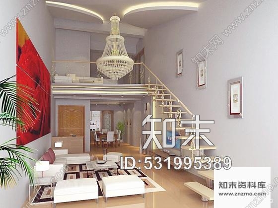 施工图双层别墅装修图效果+3Dcad施工图下载【ID:531995389】