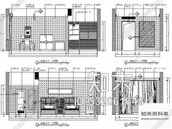 施工图酒店标准间装修图cad施工图下载【ID:532061648】