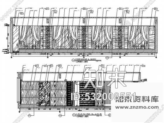 施工图现代大厦酒店西餐厅室内施工图含效果cad施工图下载【ID:532008551】