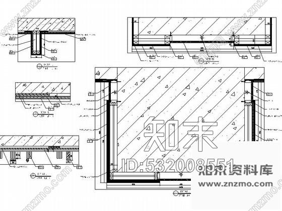 施工图现代大厦酒店西餐厅室内施工图含效果cad施工图下载【ID:532008551】