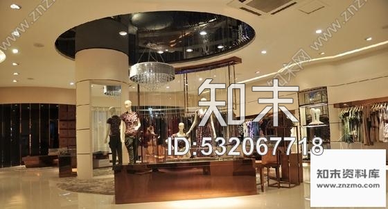 施工图新疆品牌服装店装修设计施工图含3D效果模型cad施工图下载【ID:532067718】