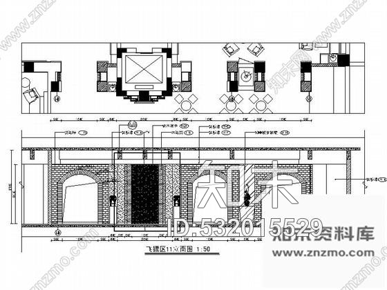 施工图美式红酒专卖综合吧室内装修图含效果cad施工图下载【ID:532015529】