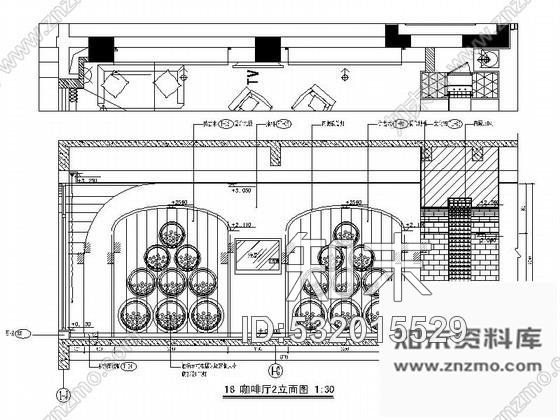 施工图美式红酒专卖综合吧室内装修图含效果cad施工图下载【ID:532015529】