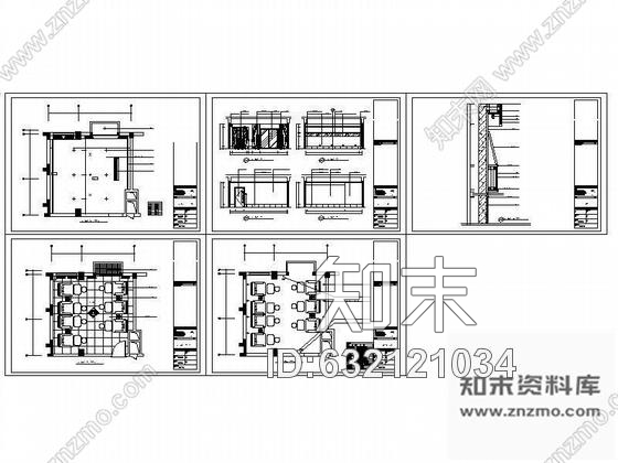 小足浴包间装修图cad施工图下载【ID:632121034】