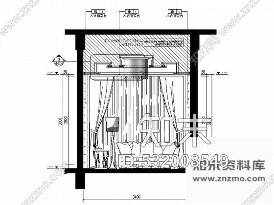 施工图现代中式酒楼包间装修图cad施工图下载【ID:532008549】