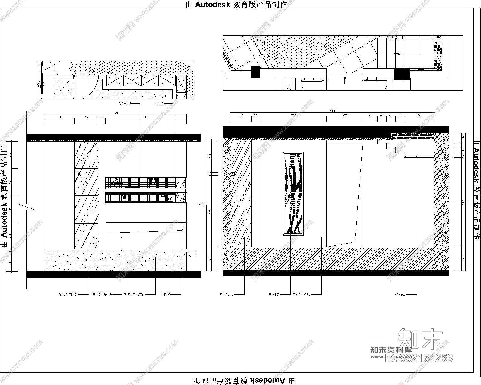 酩汇酒庄混搭风格红酒专卖店室内施工图含实景施工图下载【ID:832164259】