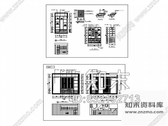 图块/节点主人衣帽间详图cad施工图下载【ID:832192713】