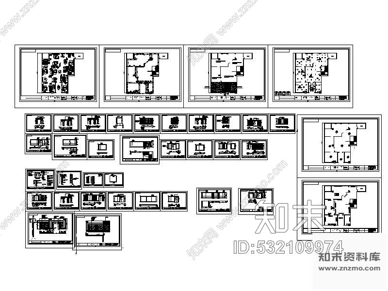 施工图某高档家具卖场室内装修图施工图下载【ID:532109974】