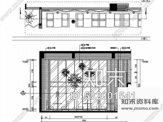 施工图宜兴悠仙美地现代典雅茶餐厅装修图含效果cad施工图下载【ID:532001541】