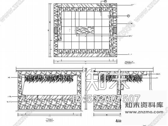 施工图福建某现代风时尚餐厅室内装修施工图含效果cad施工图下载【ID:532007507】