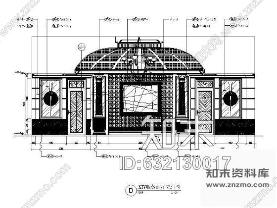 施工图成都某酒店豪华KTV包房装修图含效果cad施工图下载【ID:632130017】