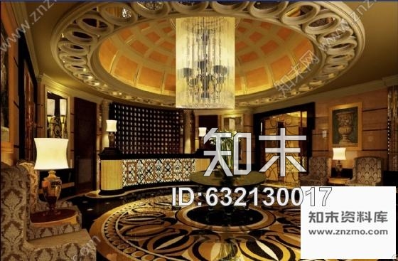 施工图成都某酒店豪华KTV包房装修图含效果cad施工图下载【ID:632130017】