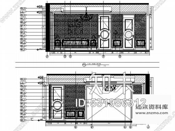 施工图南通度假区奢华法式三层别墅样板间装修图含效果施工图下载【ID:531986312】