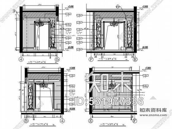 施工图精品豪华法式乡村风格两层别墅室内装修施工图含软装方案cad施工图下载【ID:531977336】