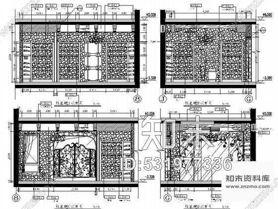 施工图精品豪华法式乡村风格两层别墅室内装修施工图含软装方案cad施工图下载【ID:531977336】