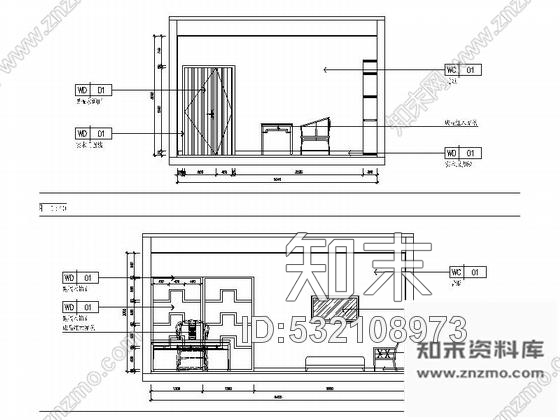 施工图广东某陶瓷展览馆室内装修施工图含实景施工图下载【ID:532108973】