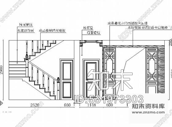 施工图乐山某高端工作室设计作品新中式豪华3层别墅室内设计CAD施工图含效果图施工图下载【ID:531973303】