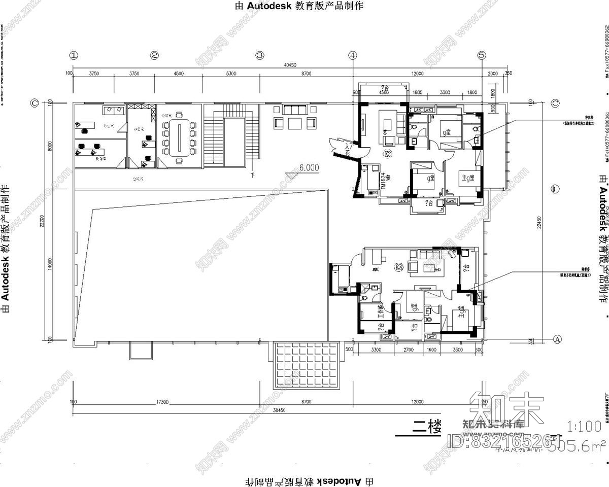 万城1号售楼处现代风格装修施工图含效果图施工图下载【ID:832165261】