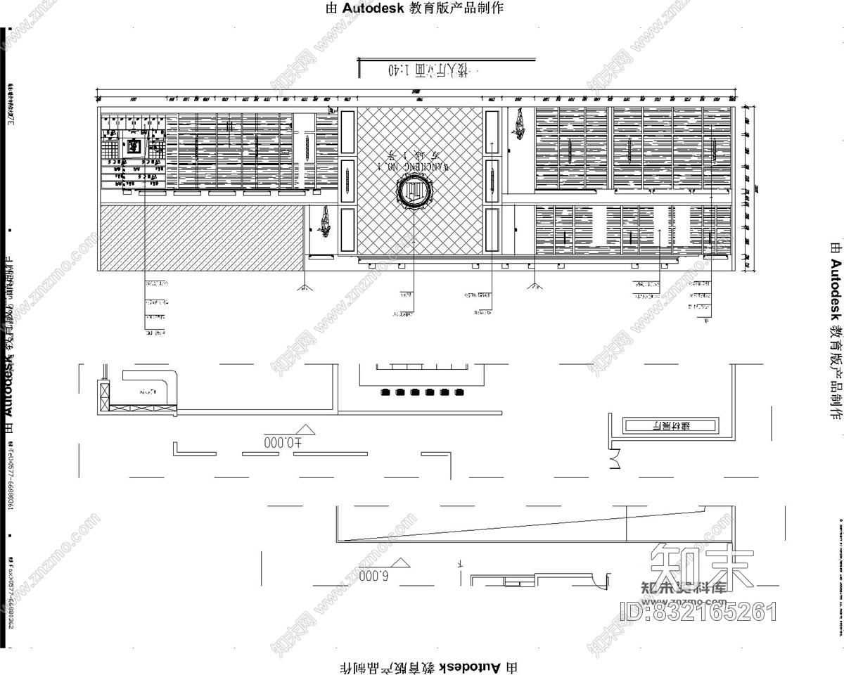 万城1号售楼处现代风格装修施工图含效果图施工图下载【ID:832165261】