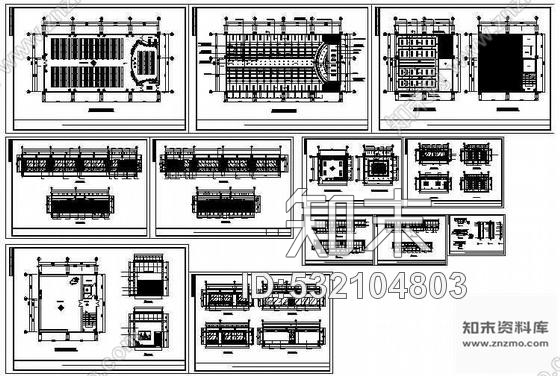 施工图会议室排练厅贵宾接待室装饰工程cad施工图下载【ID:532104803】