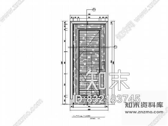 图块/节点某五星级酒店客房门详图cad施工图下载【ID:832183745】