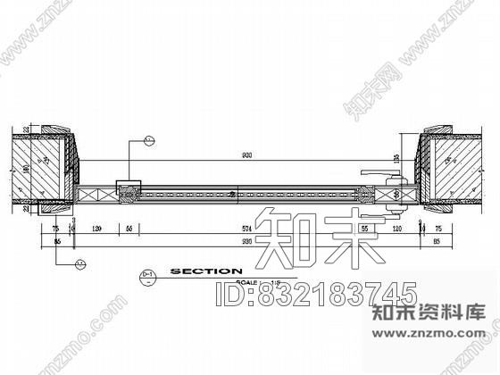 图块/节点某五星级酒店客房门详图cad施工图下载【ID:832183745】