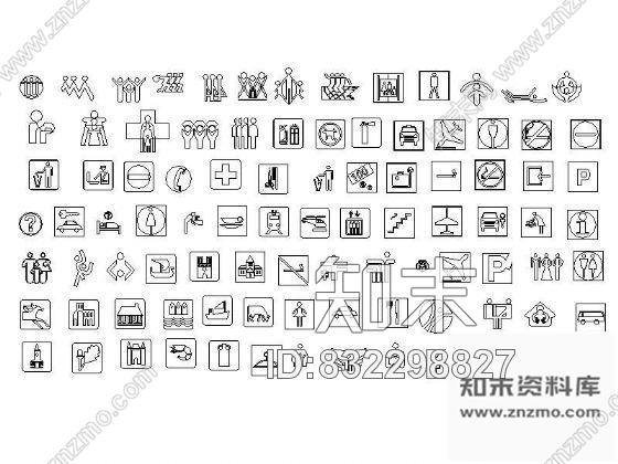图块/节点标志图块集cad施工图下载【ID:832298827】