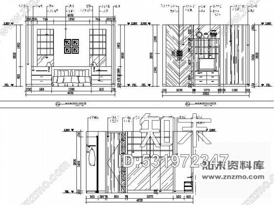 施工图苏州水岸社区典雅新中式三层别墅装修施工图cad施工图下载【ID:531972347】