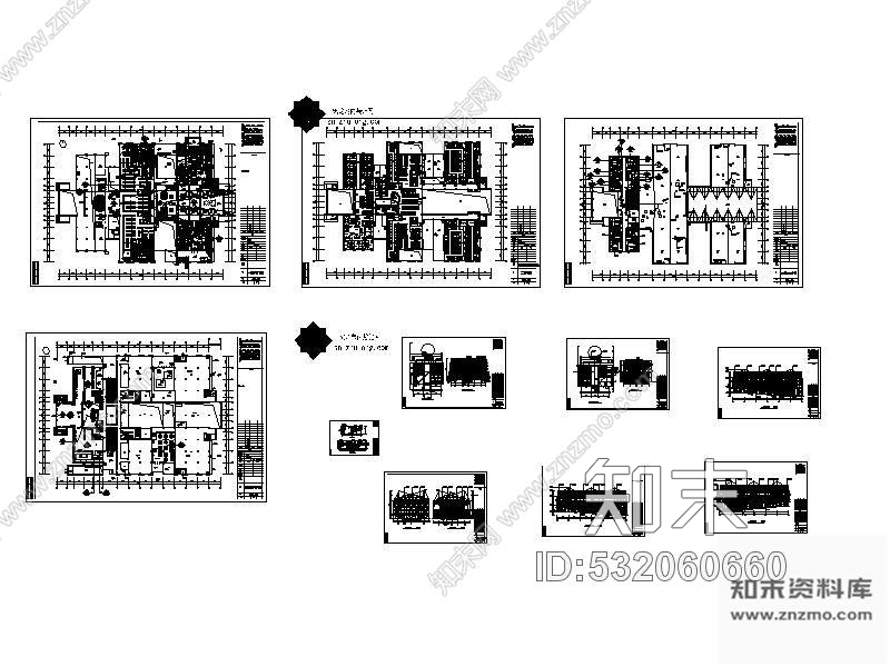 施工图珠海某知名海洋温泉中心装修图(含效果)cad施工图下载【ID:532060660】