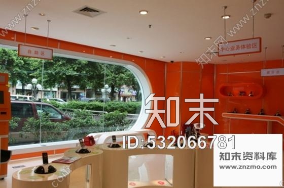 施工图山西3G网络品牌专卖店室内装修图含实景图cad施工图下载【ID:532066781】