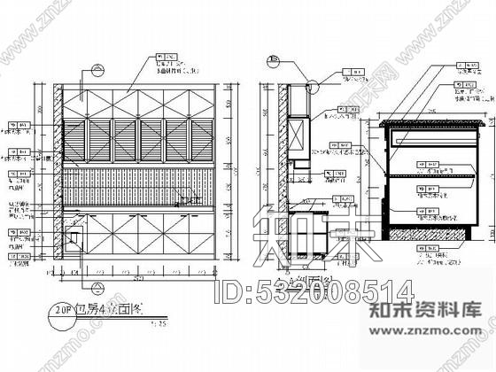 施工图精装中餐厅大包间室内装修施工图cad施工图下载【ID:532008514】