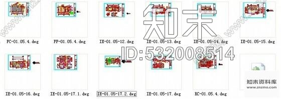 施工图精装中餐厅大包间室内装修施工图cad施工图下载【ID:532008514】