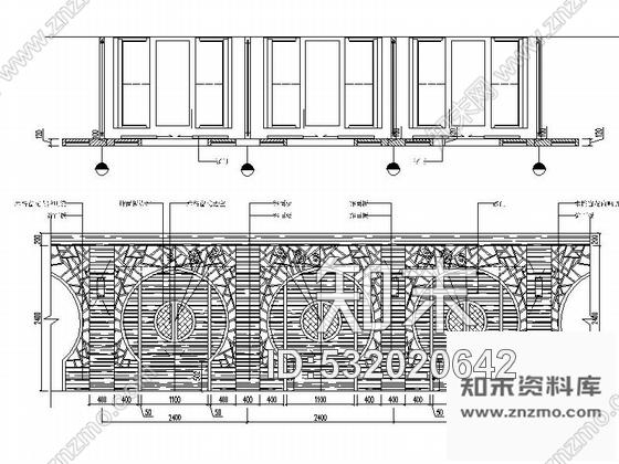 施工图上海特色餐饮连锁企业酒店中式茶楼装修设计施工图cad施工图下载【ID:532020642】