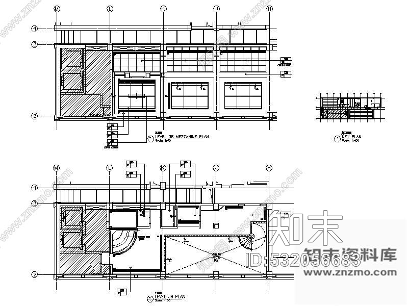 施工图上海某知名大酒店客房室内装修图cad施工图下载【ID:532056683】