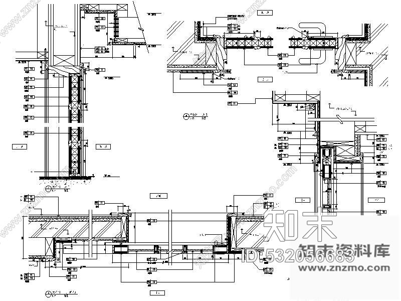 施工图上海某知名大酒店客房室内装修图cad施工图下载【ID:532056683】