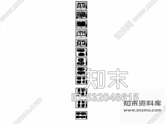 施工图深圳国际酒店总统房装修图cad施工图下载【ID:532048615】