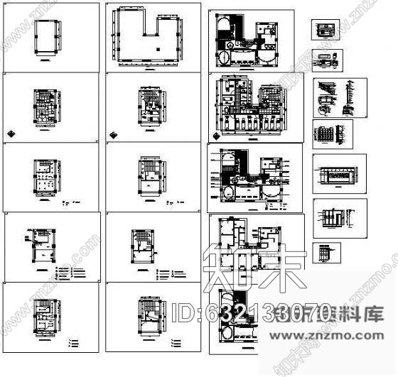 施工图某美容院全套装修图cad施工图下载【ID:632133070】