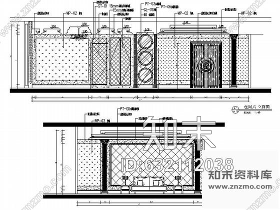 施工图南京高档奢华休闲会所装修设计施工图含效果及全套方案cad施工图下载【ID:632112038】