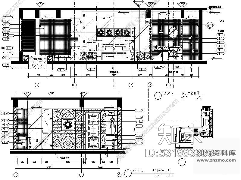 施工图某高档二层别墅装修施工图cad施工图下载【ID:531993336】