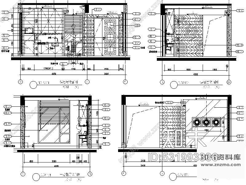 施工图某高档二层别墅装修施工图cad施工图下载【ID:531993336】