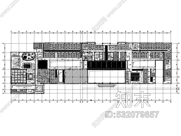 江苏某集团20层大型办公楼室内装修全套施工图附效果图施工图下载【ID:532079857】