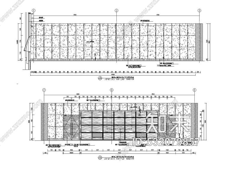 江苏某集团20层大型办公楼室内装修全套施工图附效果图施工图下载【ID:532079857】