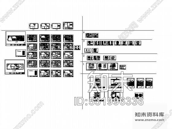 施工图某三层别墅装修图cad施工图下载【ID:531996336】