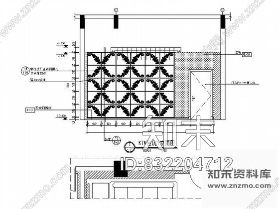 图块/节点时尚KTV包房立面图cad施工图下载【ID:832204712】